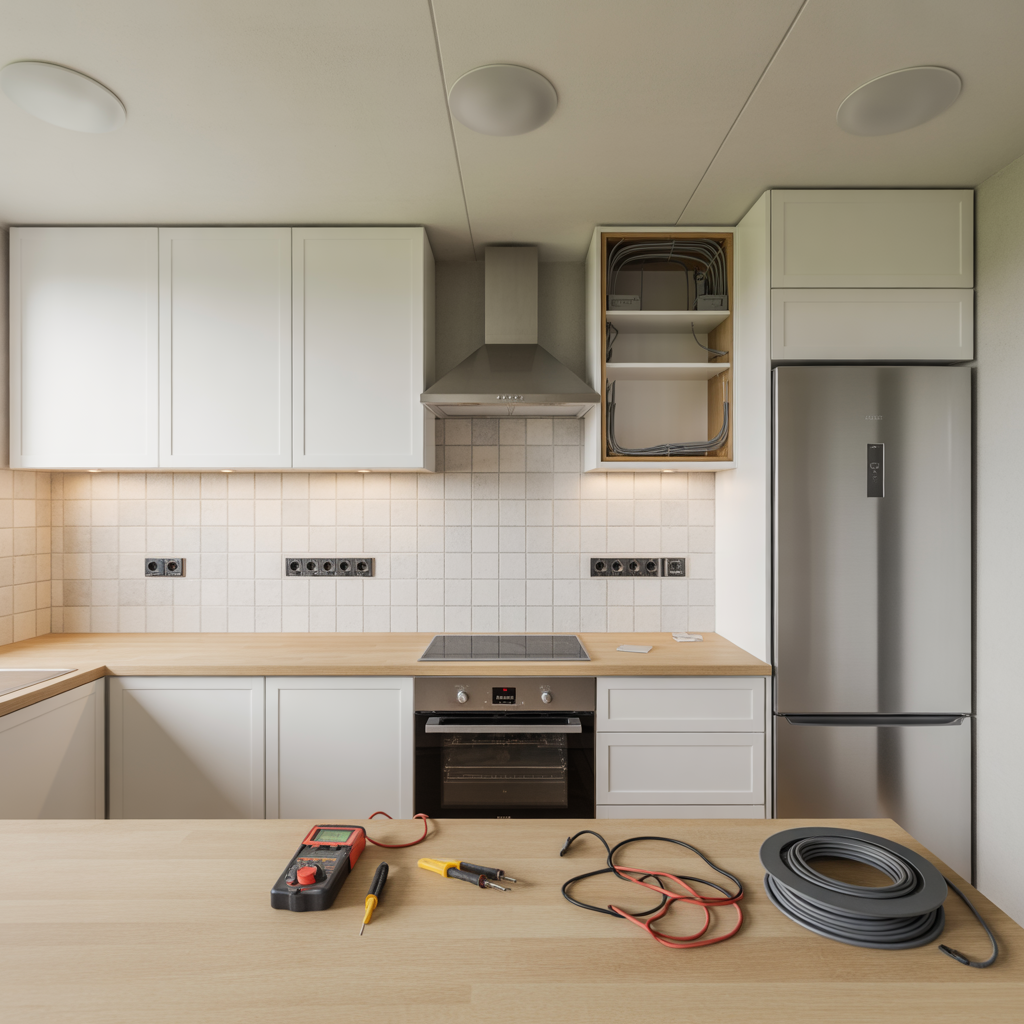 checklista infor elarbete i kok uttag belysning vitvaror