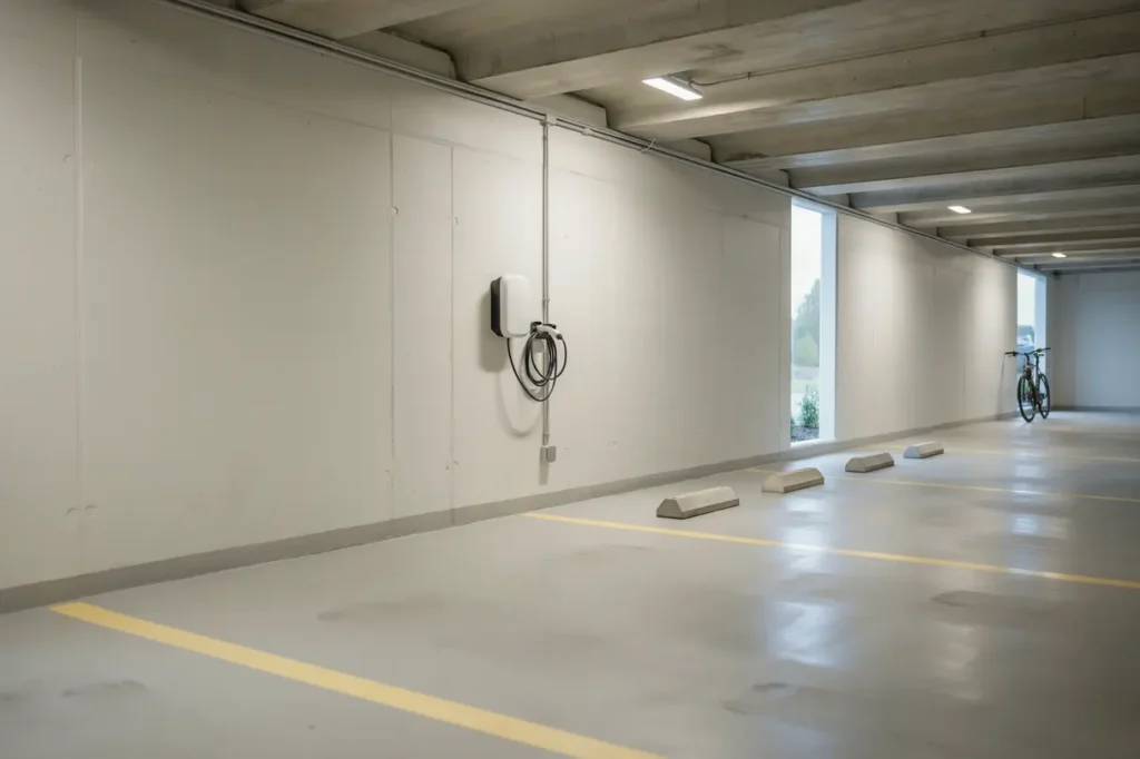 f rdigst lld laddinfrastruktur i parkeringsgarage i jakobsberg